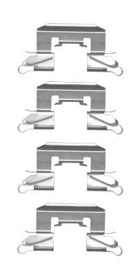 HELLA PAGID 8dz355204691 -  Комплектующие, колодки дискового тормоза